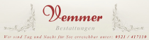Logo von Vemmer Bestattungen